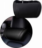 Car Headrest Neck Pillow Support Memory Foam Ergonomic Design Accessory for Driving Seat Fatigue Relief Compatible with Model S X 3 Y & Cybertruck - 1 Piece