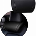 Car Headrest Neck Pillow Support Memory Foam Ergonomic Design Accessory for Driving Seat Fatigue Relief Compatible with Model S X 3 Y & Cybertruck - 1 Piece