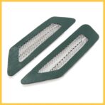 2Pcs Chrome Adhesive Car Side Fender Vent Air Flow Decoration Sticker 17 x 4.5cm Auto Replacement Parts - Image 3