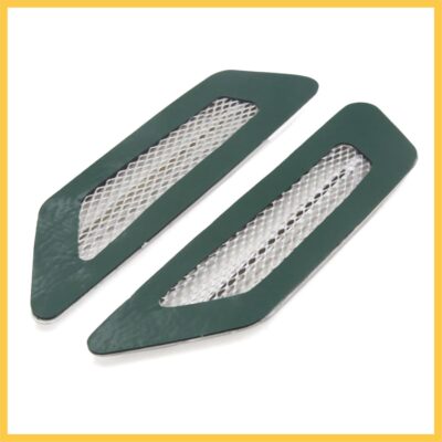 2Pcs Chrome Adhesive Car Side Fender Vent Air Flow Decoration Sticker 17 x 4.5cm Auto Replacement Parts - Image 3