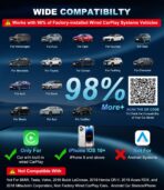 CarPlay Wireless Adapter for Apple, 2026 Upgrade Wired to Wireless CarPlay Adapter, Car Play Dongle Stick Only for Apple Wired CarPlay Cars and for iPhone iOS 10+, Plug & Play, Fast Stable Connection - Image 2