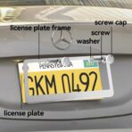 Premium Chrome License Plate Frames with 2 Anti-Scratch Pads & 4 Tire Valve Caps, Heavy Duty Rust-Free Chrome License Plate Frame 2 Pack for Women & Men, 2 Holes Universal Fit for Cars & Trucks - Image 7