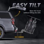 Hitch Bike Rack for Car, 200 lbs Capacity Heavy-Duty E-Bike Carrier, Tilting Foldable Design with Anti-Theft Lock, Fits 2" Receiver, for SUV, Truck, RV - Image 5