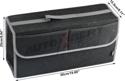 Car Trunk Organizer,Soft Felt Car Bag Organizer 20x6.11x10 inch Folding,for Honda CRV Civic Accord Ford Focus Fusion Toyota RAV4 Jeep SUV/Truck/Sedan/Van - Image 4
