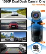 10.25″ CarPlay Screen for Car Dash Cam, Android Auto Screen with Apps, Dual HD Cam & Backup Camera, Portable 6GB+128GB Car Tablet with Wireless Apple CarPlay & Android Auto, Bluetooth for All vehicles - Image 3