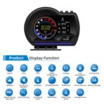 ARTILAURA OBD2+GPS Dual Mode Smart Gauge, OBD2 GPS Head-Up Display (HUD) - Driving Data Monitor (Speed, RPM, Fuel, Temp) | Fault Code Scanner, Alerts, 10 Interface | 2 Installation Ways for Cars - Image 3
