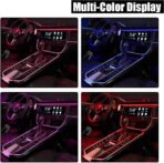 EL Wire Interior Car LED Strip Lights, USB Car Neon Light Strip with Sewing Edge, 16FT Neon Light 5V with Fuse Protection, Electroluminescent Car Indoor Decorations (Blue) - Image 5