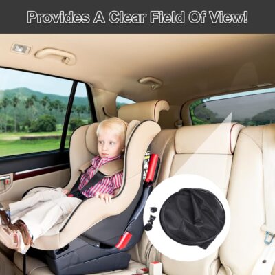 Rear Window Sun Shade,Car Window Shade for Baby,Mesh,Uv Protection,Quick Installation with Suction Cup,Universal Car Accessories Suitable for Most Models (40x20 Inches) - Image 7
