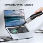 Portable Mini Car Vacuum Cleaner, High Power Cordless(400g) Handheld Rechargeable Vacuum Cleaner for Desk V06 - Image 6