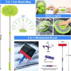 AUTODECO 44Pcs Car Wash Detailing Kit Cleaning Kits with Foam Gun Sprayer Wash Mop with Long Handle Collapsible Bucket Large Wash Mitt Towels Complete Interior Exterior Car Washing Supply Set Blue - Image 3