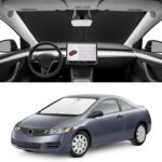Custom Fit Windshield Sun Shade for Honda Civic 2006-2011, Blocks UV & Heat, Front Window Sunshade Accessories, Easy Fold & Store Keep Your Car Cooler