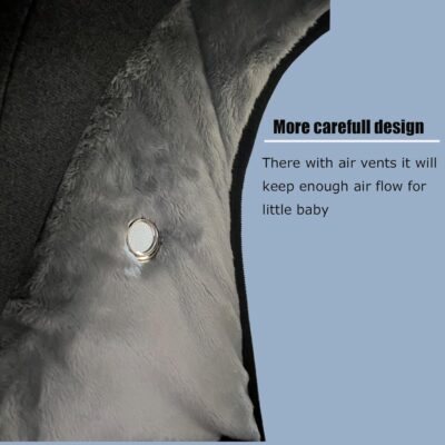 Car Seat Cover for Babies Winter - Baby Car Seat Covers Universal Cold Weather Shield,Warm and Cozy Carseat Covers Canopy Water Resistant for Baby Protection Car Seat Covers for Infant Car Seat - Image 2