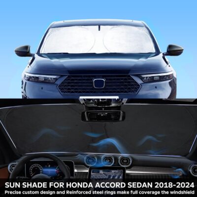 INSAUTO for Accord 2026 Windshield Sun Shade Sunshade Protector for Honda Accord 2021 2022 2023 2024 2025 Windshield Cover Sun Visor Foldable Window Heat Shield Reflector Blocks UV Ray Car Accessories - Image 3