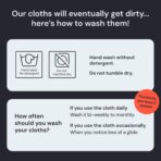 Elite Screens Microfiber Cleaning Cloth - 12" x 12", 4-Pack, Blue - Oversized Screen Cleaning Cloth - Streak-Free Glasses Wipes - Scratch-Resistant Lens Wipes for Eyeglasses - Image 9