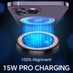 Coolpow for MagSafe Car Mount Charger【Ultra Magnet】Magnetic Phone Holders for Your Car Charger【Windshield+Vent+Dash】Magnetic Wireless Car Phone Holder Mount Charger Car Accessories for iPhone 17 16 15 - Image 3