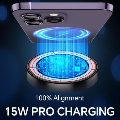 Coolpow for MagSafe Car Mount Charger【Ultra Magnet】Magnetic Phone Holders for Your Car Charger【Windshield+Vent+Dash】Magnetic Wireless Car Phone Holder Mount Charger Car Accessories for iPhone 17 16 15 - Image 3