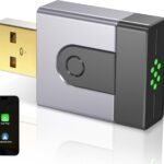 2-in-1 Mini Wireless CarPlay Adapter for Apple CarPlay & Android Auto,Upgrade Wired to Wireless, Fast Auto-Connect, Plug & Play (iOS 10+, Android 10+, 2016+ Cars)