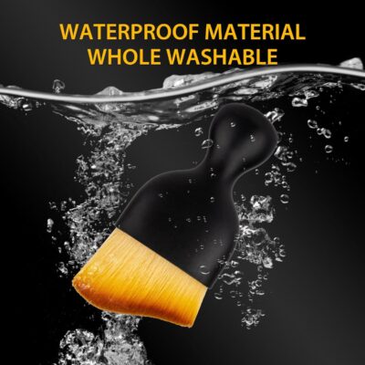 Amrules 2PCS Car Interior Detailing Brush, Auto Car Detailing Brush Dusting Brush, Soft Bristles Car Interior Cleaning Tool for Dashboard Interior, Exterior, Skylight, Leather, Dust Brush, Brown - Image 5