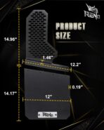 RENO Truck Mud Flaps, Driver Passenger Sides Splash Guards Compatible with Universal Truck SUV Off-Road Car Heavy Duty Vehicle Sediment Protection (Front + Rear, 4PCS) - Image 4