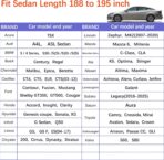 Car Cover Waterproof All Weather Tear-Resistant, Durable and Sun Protect,Suitable for Nissan Altima, Toyota Camry, Honda Accord, Lexus GS, Infiniti Q50, Kia K5, Fit Sedan Length (188-195 inch) - Image 2