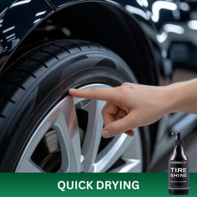 The Pro Stuff® Car Tire Shine Spray - Professional Satin Black Finish (No Greasy Wet Look) | No Sling Formula, Quick Drying Tire Dressing | Long Lasting Tire Protectant - Image 6