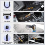 Car Vacuum Portable Cordless, Small Handheld Vacuum Cleaner with 24000PA High Power Suction, Mini Vacuum Cordless Rechargeable with One-Touch Empty, 10-in-1 Hand Vac for Car Home Office Dust - Image 4