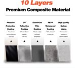 Minivan Car Cover for Dodge Grand Caravan 1984-2026 100% Waterproof All Weather, Heavy Duty Outdoor Full Exterior Covers Rain Sun Wind UV Protection. - Image 4