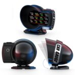obd2 Gauges Display Car HUD Head Up Display F8 Plus,OBD+GPS Gauge, Digital Speedometer for Car with Water Temperature, Voltage, Fuel Consumption, RPM,obd2 Gauge Speedometer Suitable for All Car - Image 9