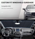 Pigenius Windshield Sun Shade for Toyota 4Runner 2020-2024, Custom Front Window Sunshade - Safeguard - Image 2