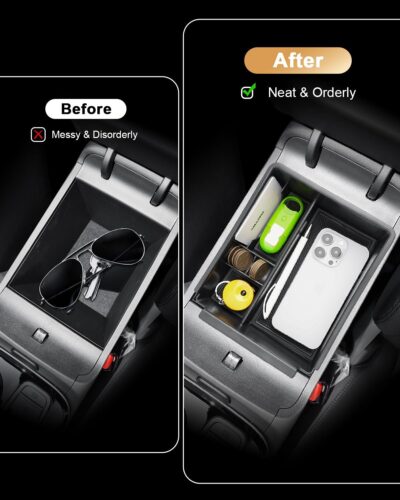 ECOZEN Center Console Organizer For 2022-2026 Hyundai Tucson Accessories - Armrest Box Organizer Tray Only Fit 2022-2026 Tucson With Automatic Transmission - NOT Fit 2025-2026 Tucson Limited/Hybrid - Image 5