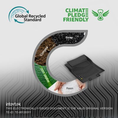 G-PLUS Floor Mats Fit for Honda Civic Sedan & Hatchback 4-Door 2016-2021/Fit Coupe 2-Door 2016-2021 Floor Liners,TPE Custom Fit All Weather Protection Floor Liners,Front & 2nd Row Car Mats Black - Image 3