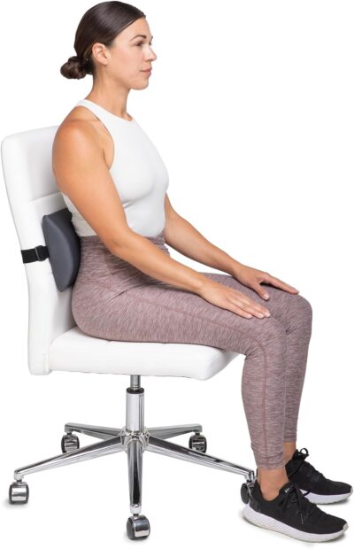OPTP The Original McKenzie Slimline Lumbar Support – USA-Made Lower Back Support for Office Chair, Car Back Support, and Travel Lumbar Pillow. The Preferred Lumbar Cushion by Physical Therapists. - Image 2
