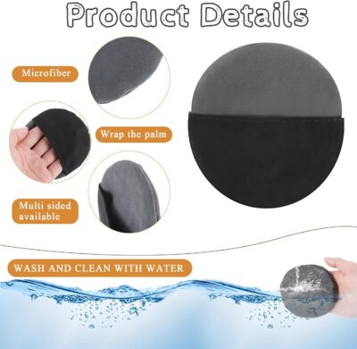 Car Touch Screen Cleaner Car Screen Cleaner Cloth, Microfiber Cloth Auto Touchscreen Cleaning Wipes, Car Cleaning Wipe Cleaning Cloth Screen Cleaner Cloth Vehicle Dashboard Car Display Interior Round - Image 3