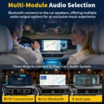 11.5" Largest Wireless Carplay HD Screen for Carplay & Android Auto Car Stereo with 4K Dash Cam 1080P Backup Camera, GPS Navigation/Bluetooth/Mirror Link/Voice Control/AUX/FM/Siri - Image 3