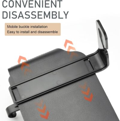 1 PC Car Seat Back Organizer, Car Back Seat Multi-Function Storage Box with 2 Drink Cup Holders, 11.42" x 3.35" Leather Tissue Organizer, Universal for Most Cars, Trucks, SUVs (Black) - Image 6