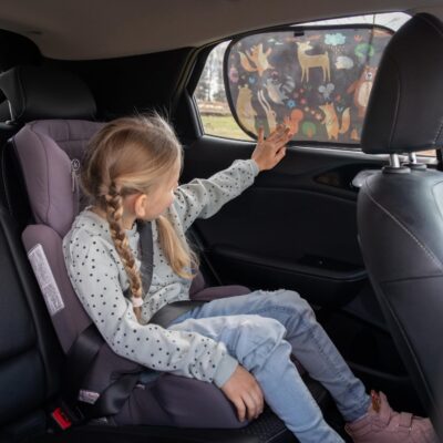 Enovoe Car Window Shades (4 Pack) - Sun Shade Blocker for Baby & Children, Cling Windows Cover, Glare Shield and UV Rays Protection, Side Window Screens for SUV, Mesh Car Windows Shade (21"x14") - Image 7