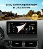 10.25" Linux Carplay Stereo for Audi Q5 SQ5 2009-2017 with MMI 3G System (Multimedia Radio ONLY) -Wireless CarPlay Android Auto Radio, 1920x720 HD Touch Screen, Dual OS, Retains OEM MMI Knob - Image 7
