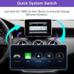 NINETOM 2026 Upgraded 12.3" Ultra-Narrow Touchscreen Wireless CarPlay Android Auto Receiver Compatible with Mercedes-Benz GLA/CLA/A/G -Class C117/X117/X156 (2013–2015), for NTG 4.5/4.7 System - Image 3
