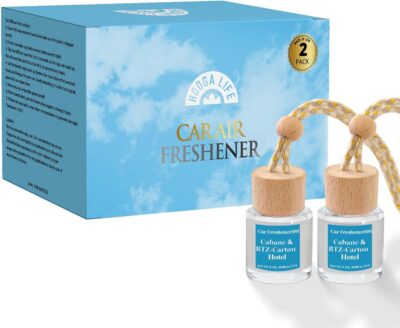 HoogaLife Car Air Freshener Hanging 2 Pack - Hotel Collection Diffuser Oil Inspired by Cabane & Rltz. CarIton Hotel - NO.1012 Fragrance Oil, Car Fresheners for Women Made in USA (081) - Image 6