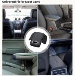 Memory Foam Car Armrest Cushion 2025 New Car Center Console Cushion Pad Car Truck Armrest Cover Auto Center Console Lid Center Armrest Cover Car Console Armrest Organizer Storage (Black and Red) - Image 7