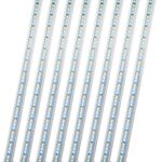 12v LED Interior Light Bar, DC 12 Volt led Strip Lights with Switch and Magnets, 6500K White Light for Enclosed Cargo Trailer Car RV Van Truck Lorry Cabinet Camper Boat Caravan Motorhome 8P