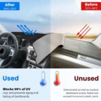 Dash Cover Mat Compatible with Chevy Equinox 2018-2024 (Without HUD) Car Interior Dashboard Cover Mat Nonslip Dashmat Sunshade Glare UV Rays Protector Accessories Custom Fit - Image 3