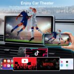 XHU Wireless CarPlay Adapter, CarPlay Wireless Adapter Supports Netflix, YouTube, and TikTok Stream Media Play, for OEM Wired CarPlay to Wireless Dongle, Only Fits for iOS 10+ Phone & Cars from 2016 - Image 3