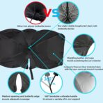 Foldable Windshield Sun Shade Umbrella for Cars,SUVs, MiniTrucks and Vans,Universal Fit Sturdy Frame Sunshade with UV 100% Block & Heat Insulation, Full-Coverage Sunshade 57" x 31.5" inches. - Image 3