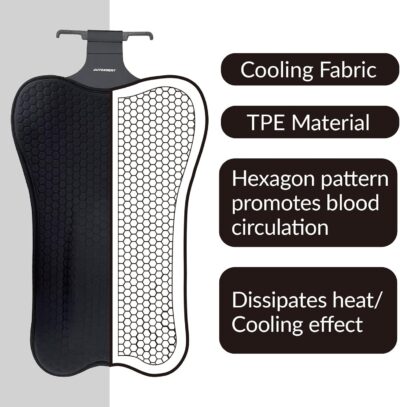 XUKEY Lumbar Pillow Gel Support Pillow Back Support Cushion,Gel Lumbar Support Pillow Relief Back Sciatica Pain for Car Seat Cushion,Car Seat Lumbar Support with Adjustable Straps Improve Posture - Image 4