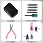 29PCS Tire Repair Rubber Nail Kit,Tire Plug Kit,Car Emergency Tire Patch Kit,Self-Service Quick Puncture Repair Tools,Suitable for Car,Motorcycle,Truck - Image 2