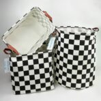 LANGYASHAN Square Storage Baskets Waterproof Canvas Children Laundry Nursery Hamper for Shelves Gift Baskets Toy Organizer Room Decor (Square Racing flag) - Image 8