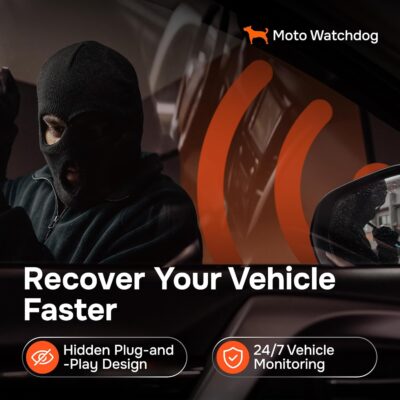 GPS Tracker for Vehicles, No Subscription with Real-Time Location, Mileage Tracking, Speeding Monitoring, Route History, Geofence, OBD, for Fleets & Families, USA, Moto Watchdog - Image 7