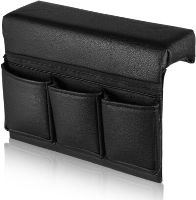 Car Window Armrest Storage Box: Leather Door Side Pad Organizer with Cushion Pocket, Universal Car Accessory for Vehicle Truck Console Elbow Support Black - Image 8