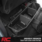 Rough Country Under Seat Storage for Jeep Gladiator JT (2021-2025) - Custom-Fit Rear Underseat Tray Organizer, Secure Hidden Storage Box for Tools & Gear - Image 4